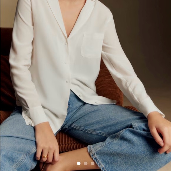 Sezane Tops - Sezane Florence Silk Shirt